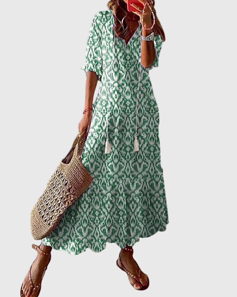 Amalia | Robe longue d’été bohème vintage