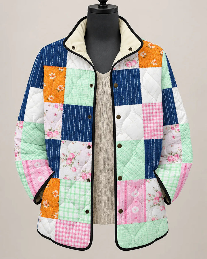 Mirelle | Veste Matelassée Patchwork Coloré