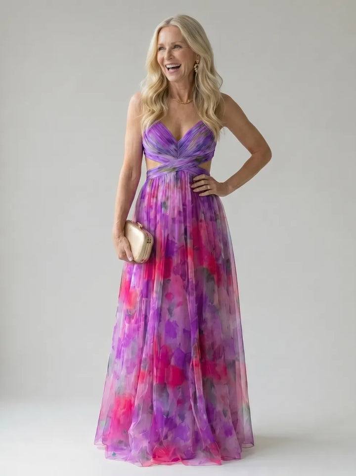 Isel™ Robe longue portefeuille tout en douceur