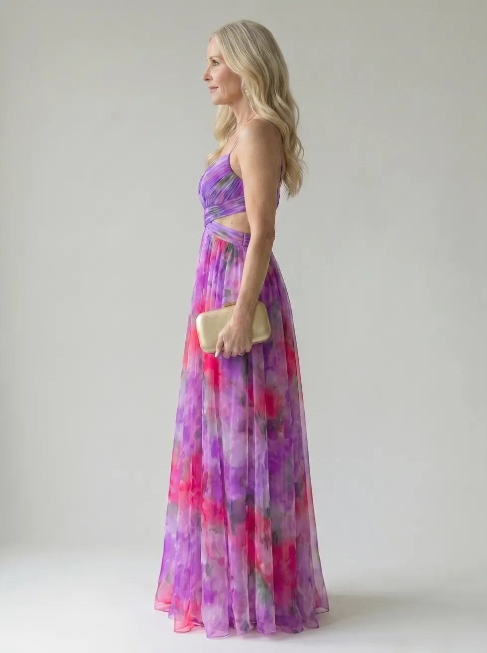 Isel™ Robe longue portefeuille tout en douceur