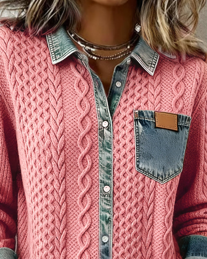 Claire | Chemise Maille Torsadée