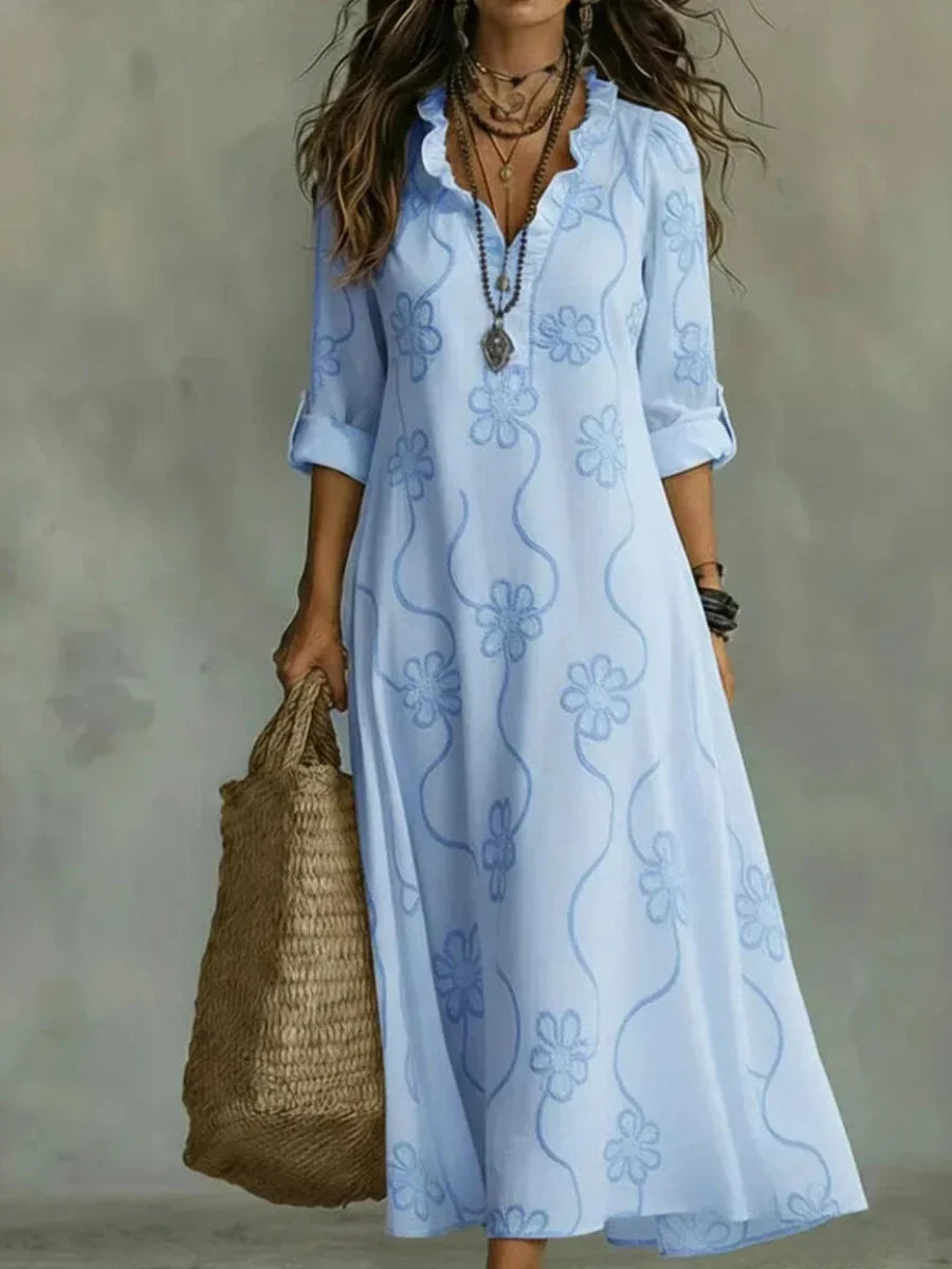 Daisy | Robe Longue Brodée