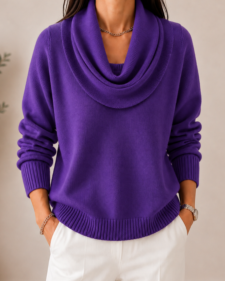 Caralina™ | Pull en Maille à Col Bénitier Élégant
