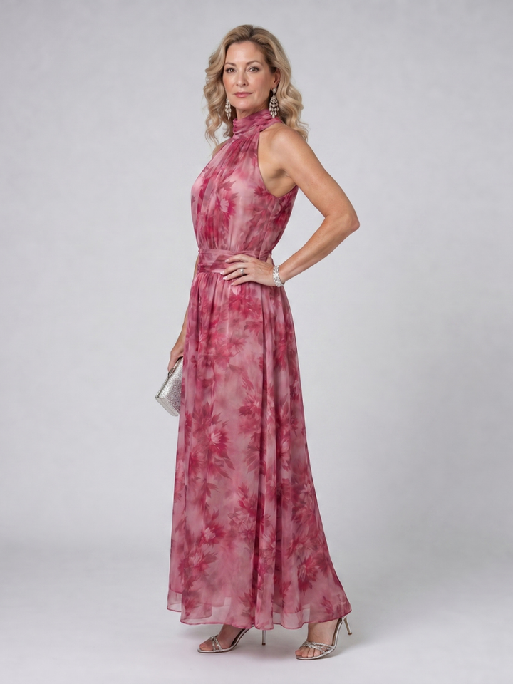 Avien™ Robe midi dos-nu tout en douceur