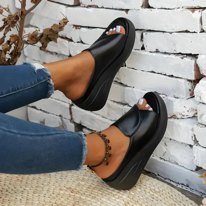 Eliza™ – Sandales compensées orthopédiques à enfiler