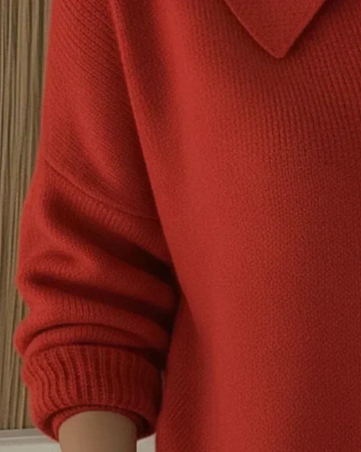 Véronique | Veste en Tricot avec Col Chemise