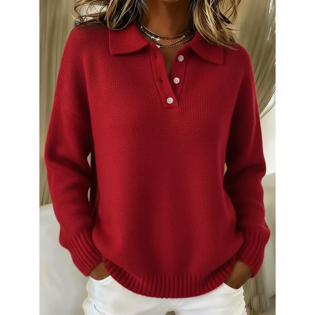 Marine | Pull Polo Doux