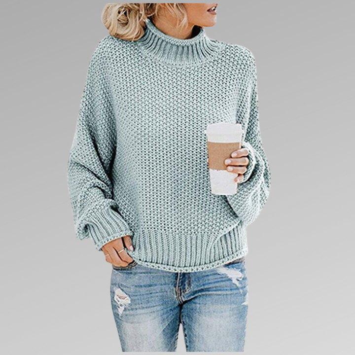 Juliette | Pull Col Roulé Grosse Maille