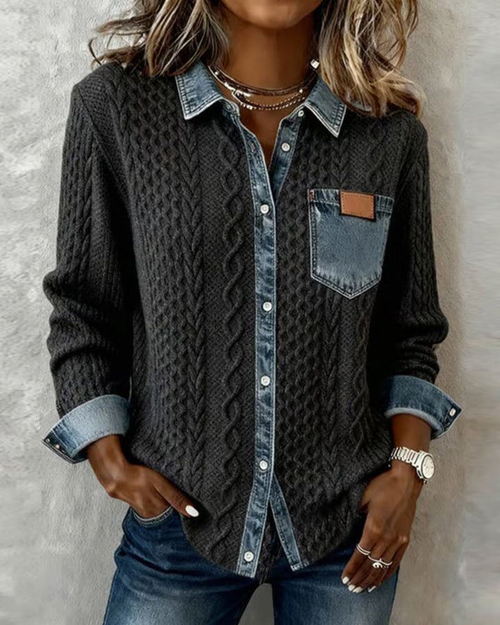 Claire | Chemise Maille Torsadée