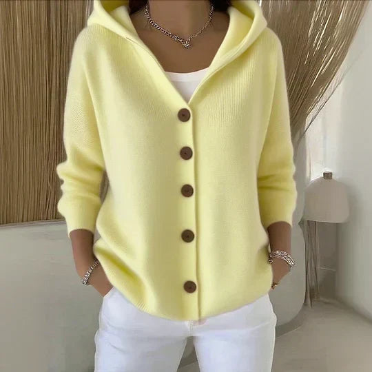 Roseline | Veste en Tricot avec Capuche