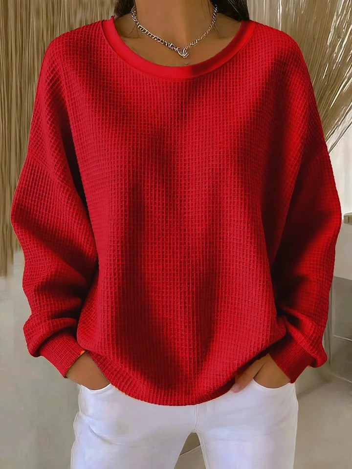 Nathalie | Pull Gaufré Classique