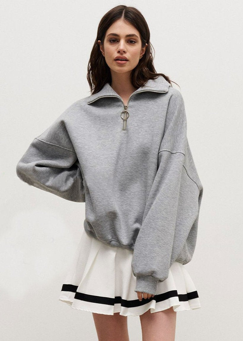 Rhea | Pull décontracté à demi-zip