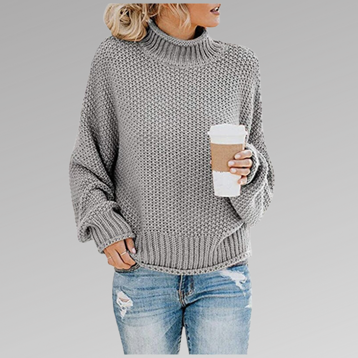 Juliette | Pull Col Roulé Grosse Maille