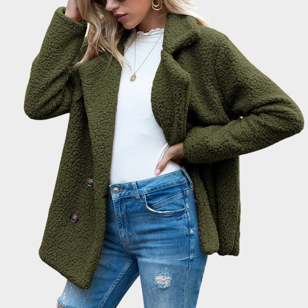 Delphine | Manteau Teddy à Col