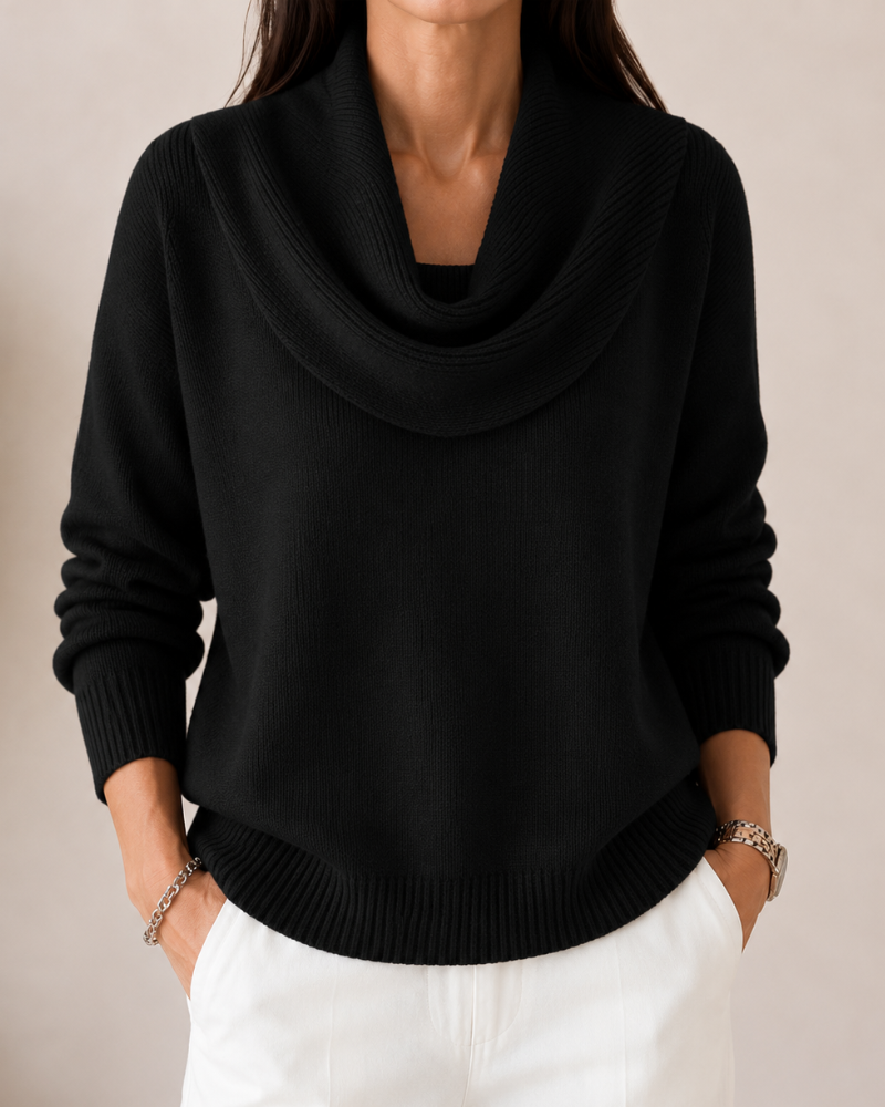 Caralina™ | Pull en Maille à Col Bénitier Élégant