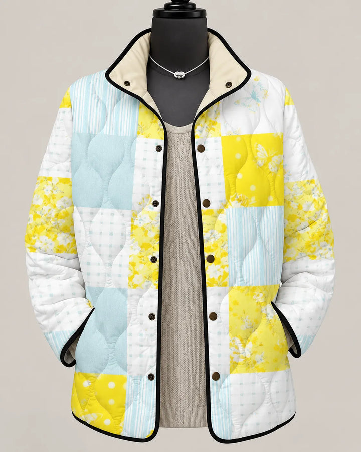 Marigold | Veste Matelassée Fleurs Joyeuses