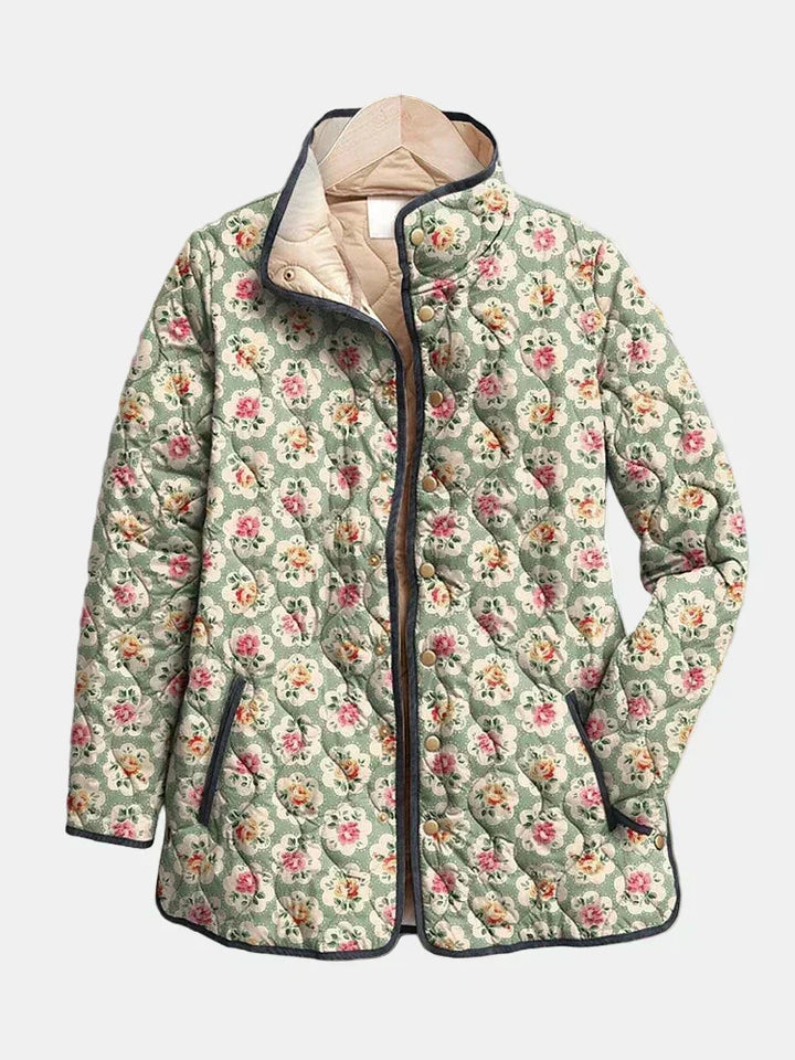 Amélie | Veste Matelassée Tapisserie Fleurie