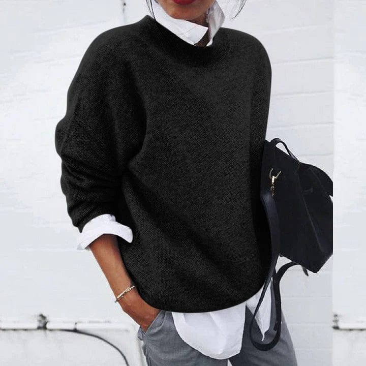 Nicole | Pull Col Montant Maille Fine