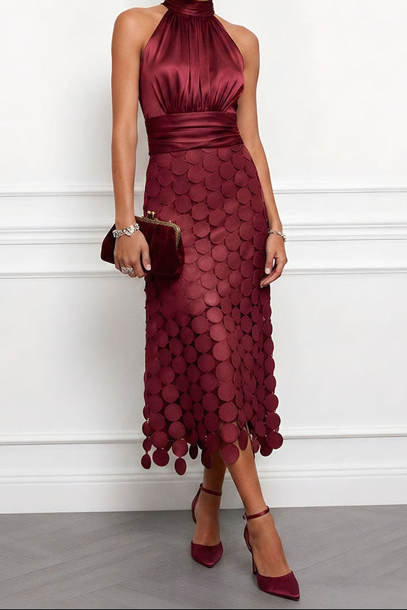 Celine | Robe Midi Élégante de Cérémonie