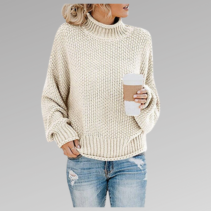 Juliette | Pull Col Roulé Grosse Maille