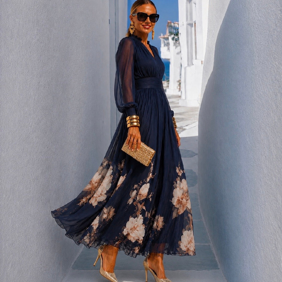 Nadia™ | Robe en Chiffon Imprimé
