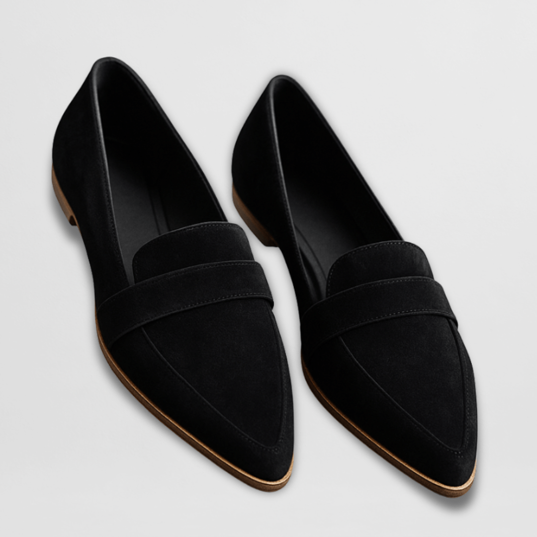 Élodie – Élégants mocassins plats en suédine douce et souple
