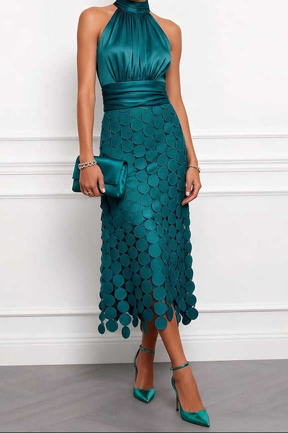 Celine | Robe Midi Élégante de Cérémonie