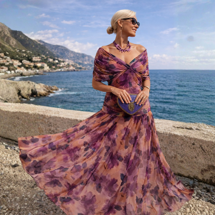 Lydia™ | Robe Longue à Épaules Dénudées