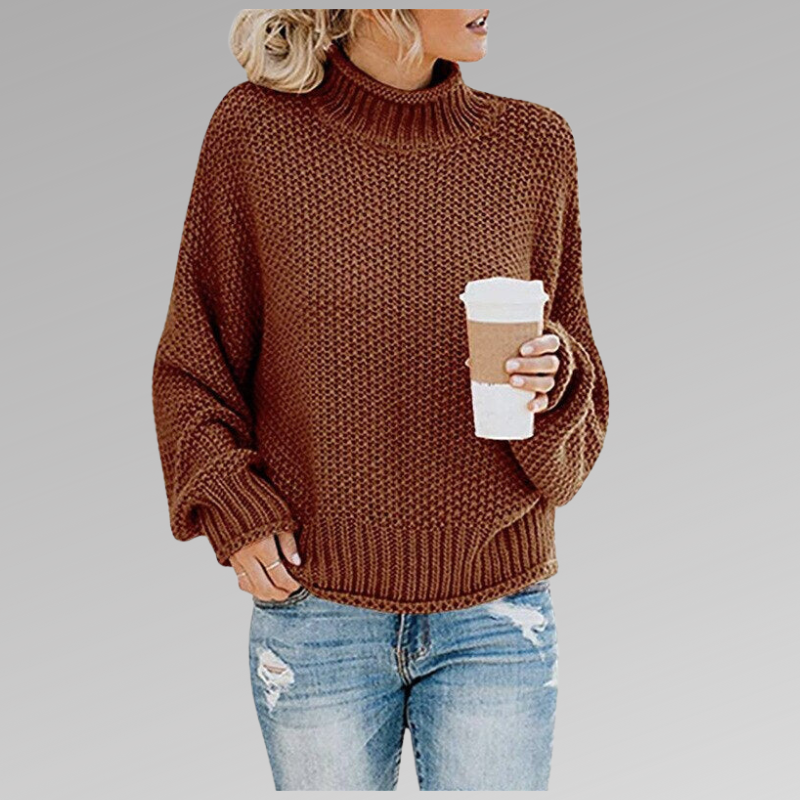 Juliette | Pull Col Roulé Grosse Maille