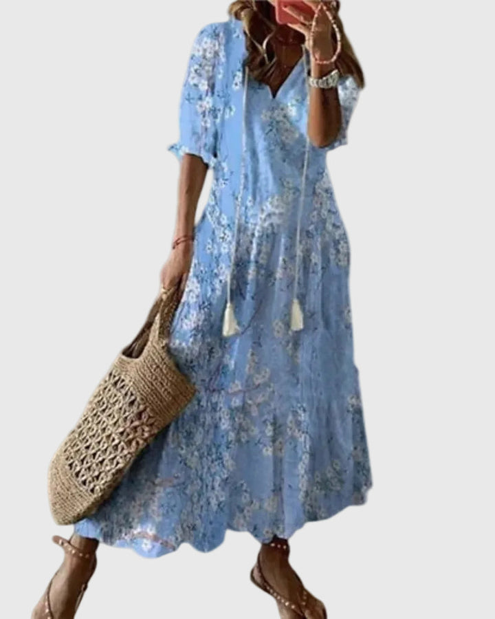 Amalia | Robe longue d’été bohème vintage
