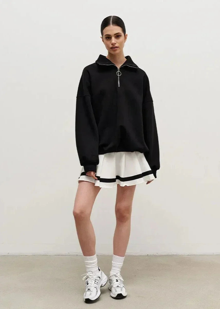 Rhea | Pull décontracté à demi-zip