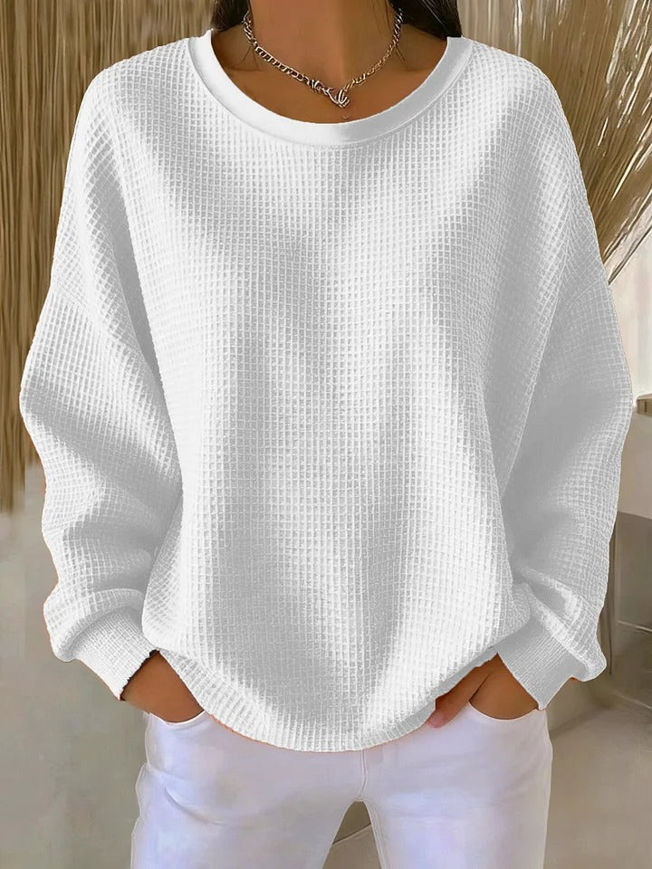Nathalie | Pull Gaufré Classique