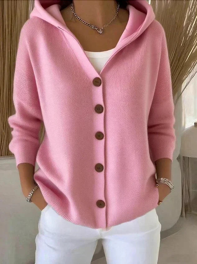 Roseline | Veste en Tricot avec Capuche
