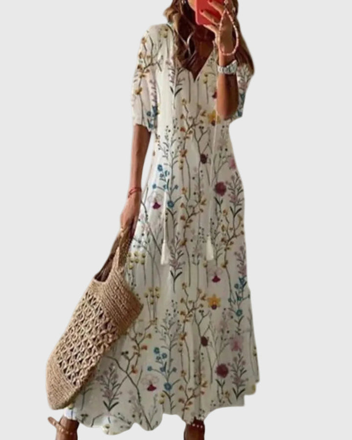 Amalia | Robe longue d’été bohème vintage