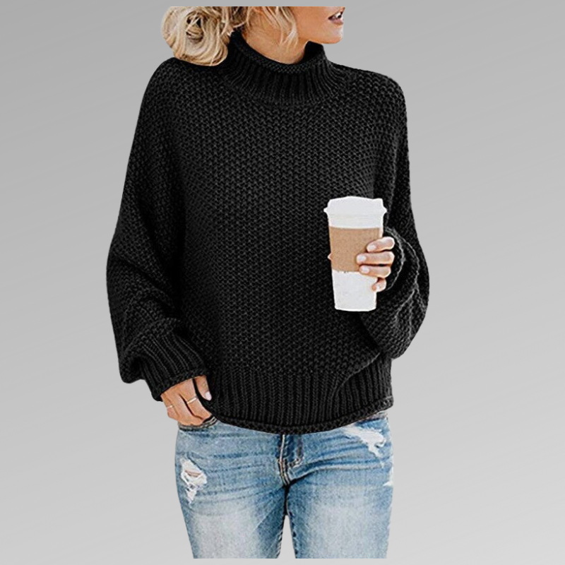 Juliette | Pull Col Roulé Grosse Maille