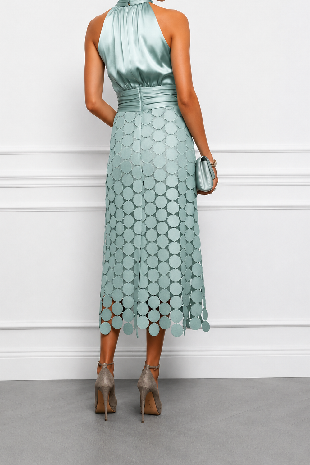 Celine | Robe Midi Élégante de Cérémonie