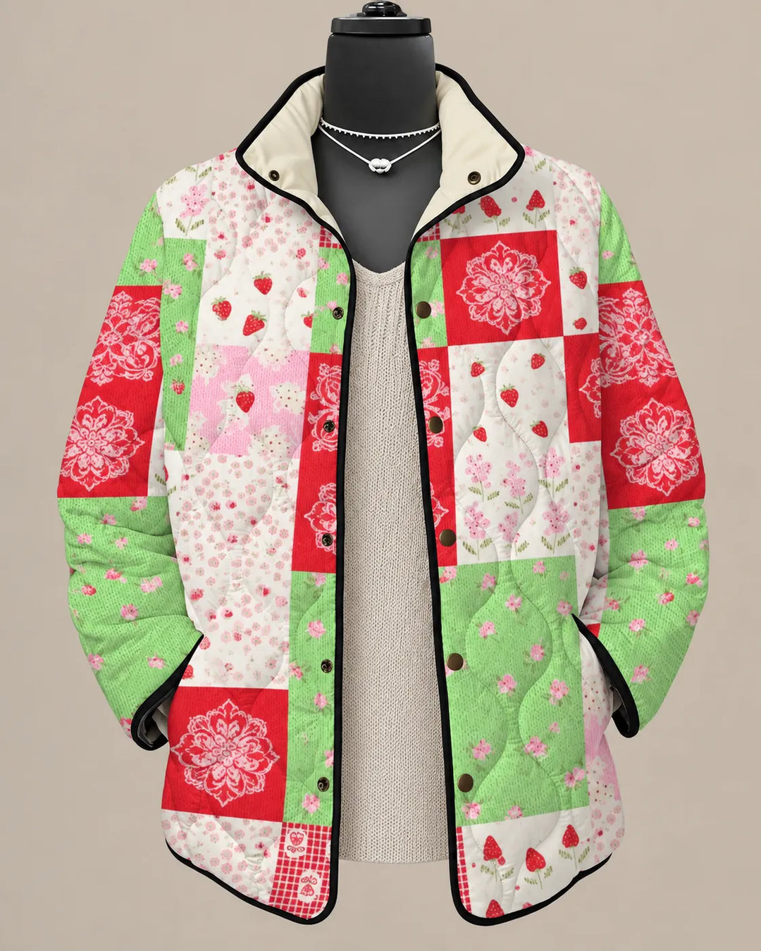 Delilah | Veste Matelassée Marguerites