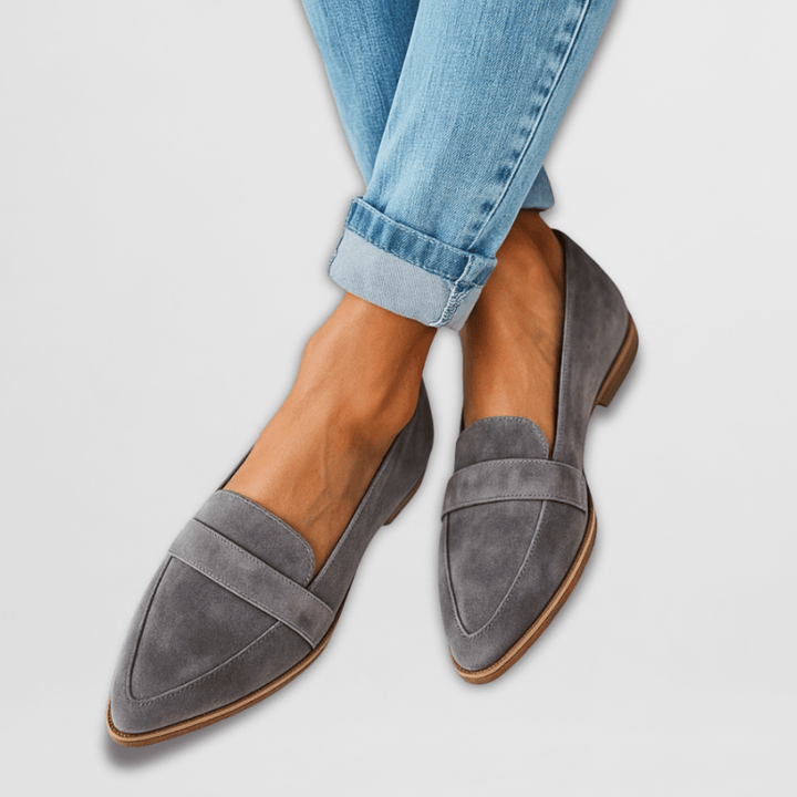 Élodie – Élégants mocassins plats en suédine douce et souple