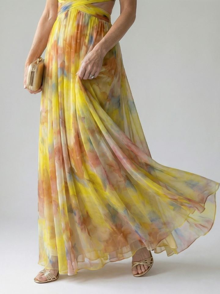 Isel™ Robe longue portefeuille tout en douceur
