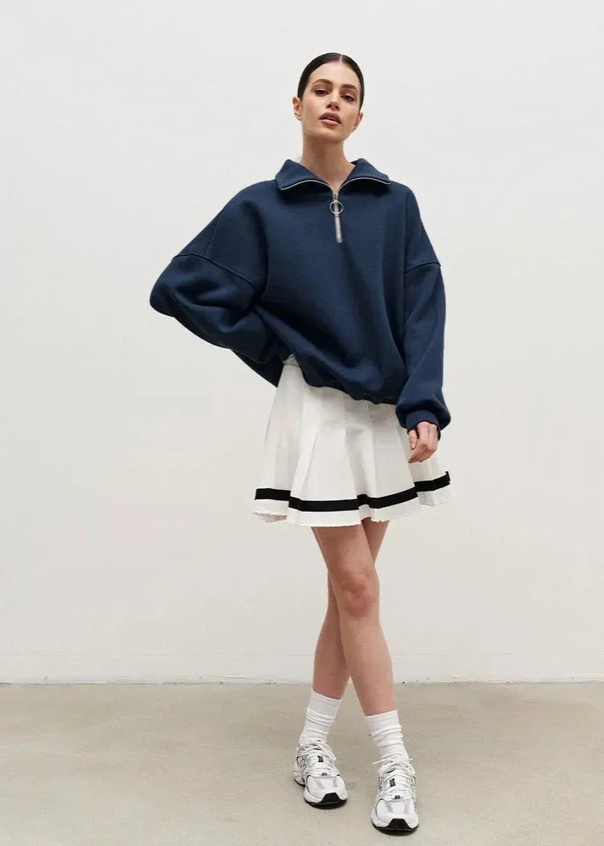 Rhea | Pull décontracté à demi-zip