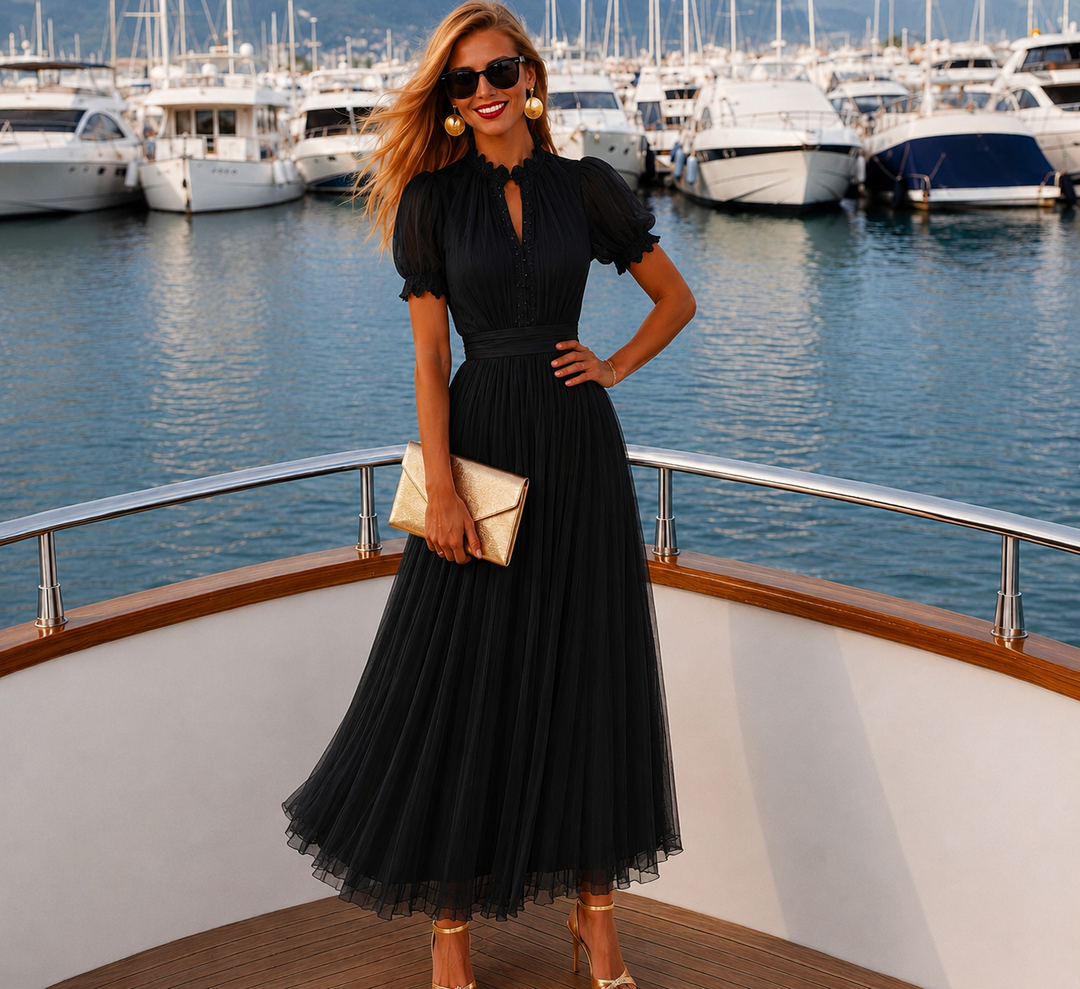 Lamberty™ | Robe en Chiffon Élastique