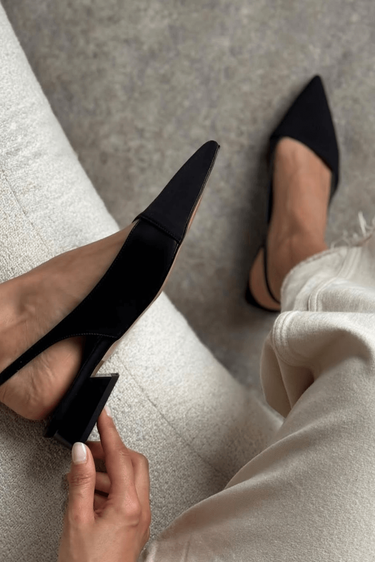 Ballerines slingback Noir