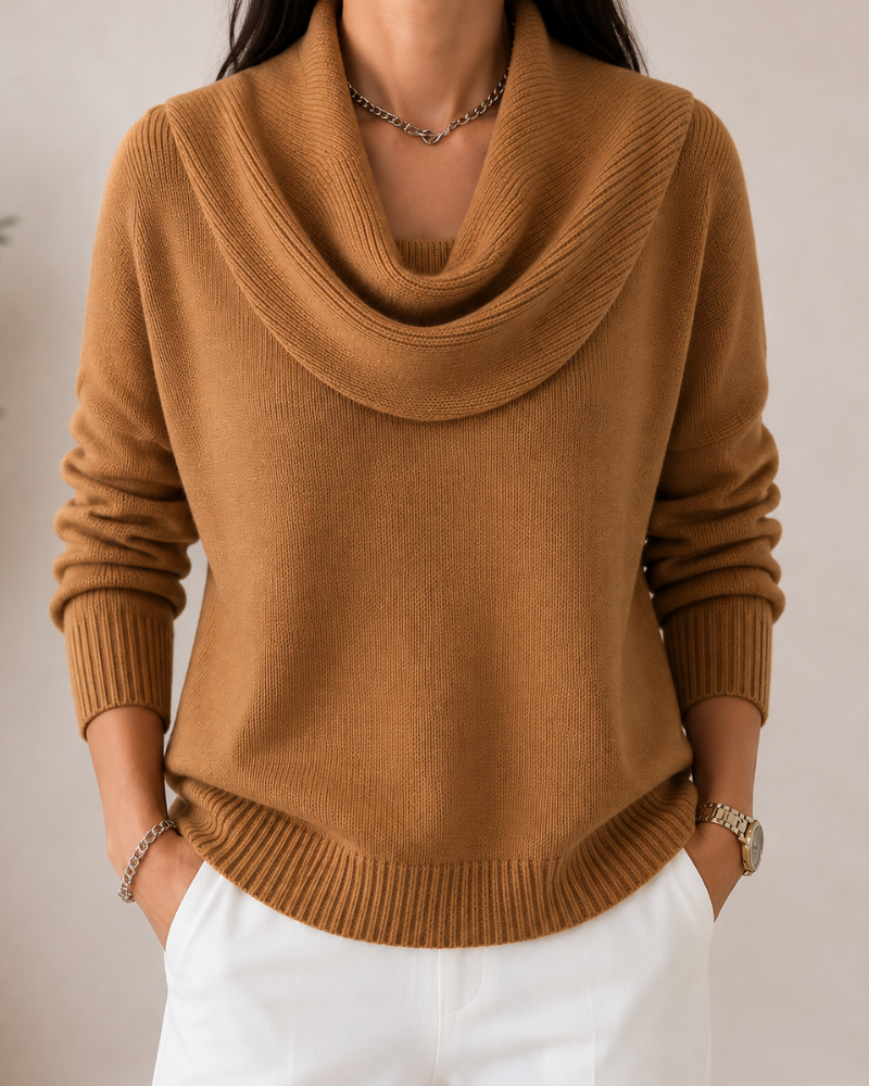 Caralina™ | Pull en Maille à Col Bénitier Élégant