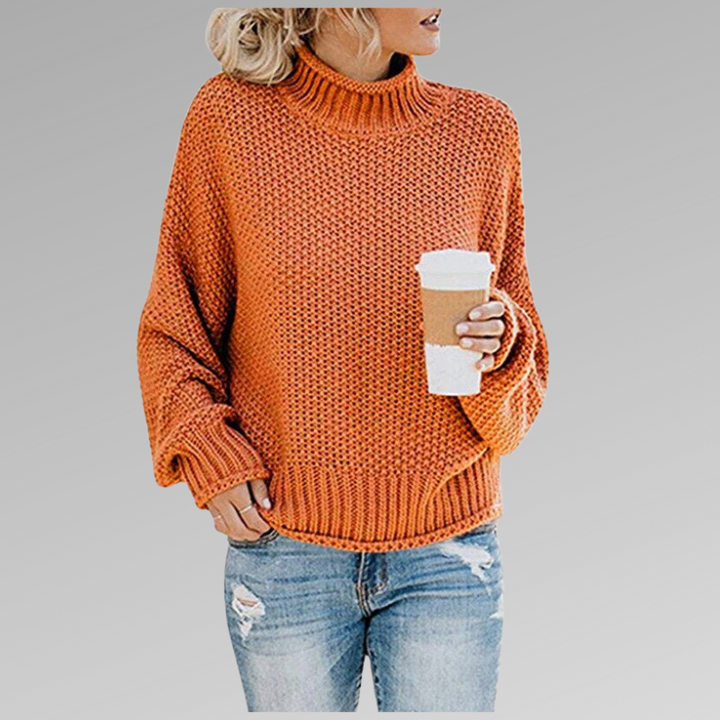 Juliette | Pull Col Roulé Grosse Maille