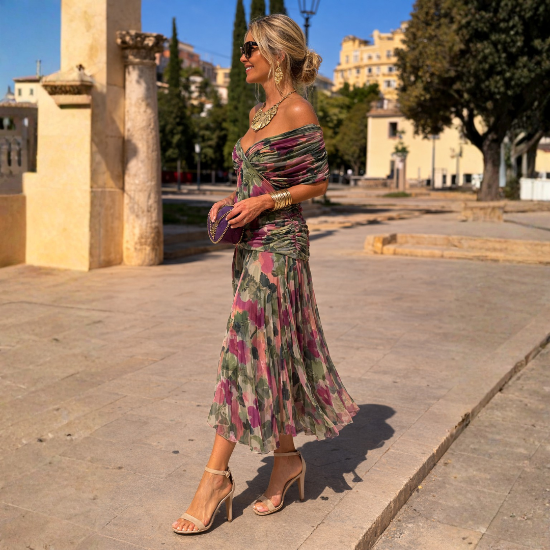 Lydia™ | Robe Longue à Épaules Dénudées