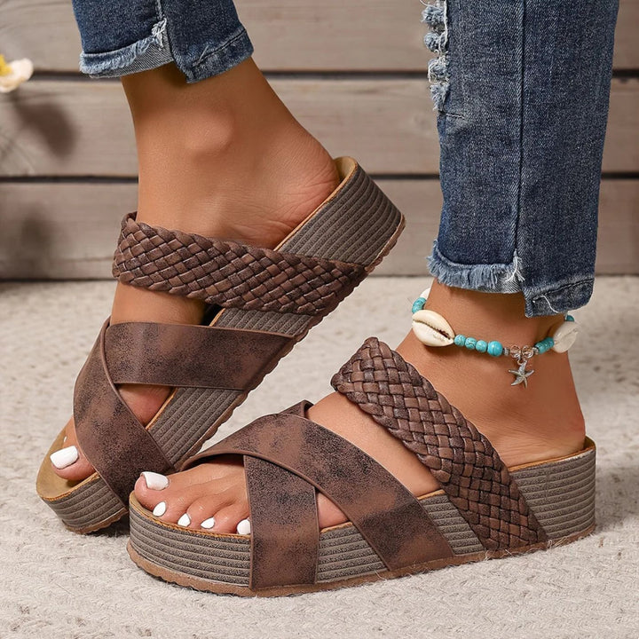Abigail™ – Sandales orthopédiques en cuir à lanières