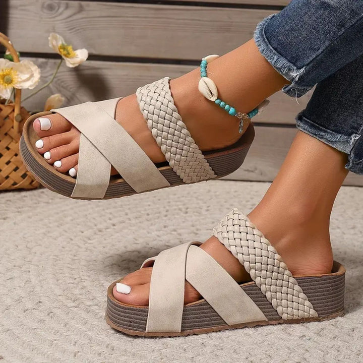 Abigail™ – Sandales orthopédiques en cuir à lanières