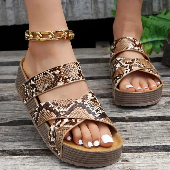 Abigail™ – Sandales orthopédiques en cuir à lanières