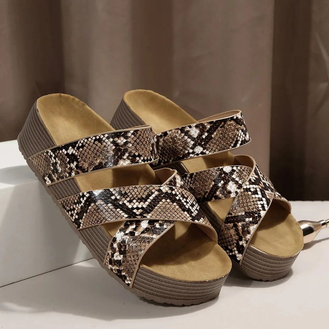 Abigail™ – Sandales orthopédiques en cuir à lanières