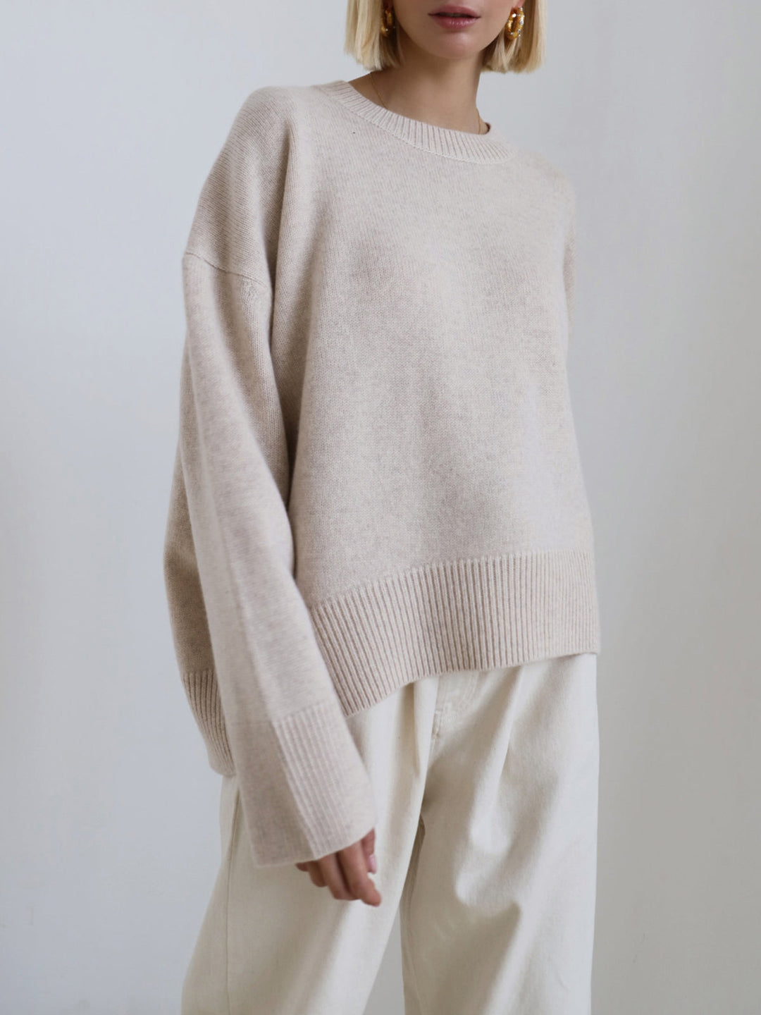 Heidi | Pull à col rond oversize décontracté
